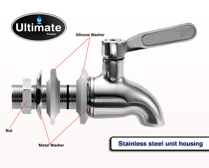 Stainless Steel Spigot - Fits Alexapure Pro, Berkey Systems, ProOne gallery