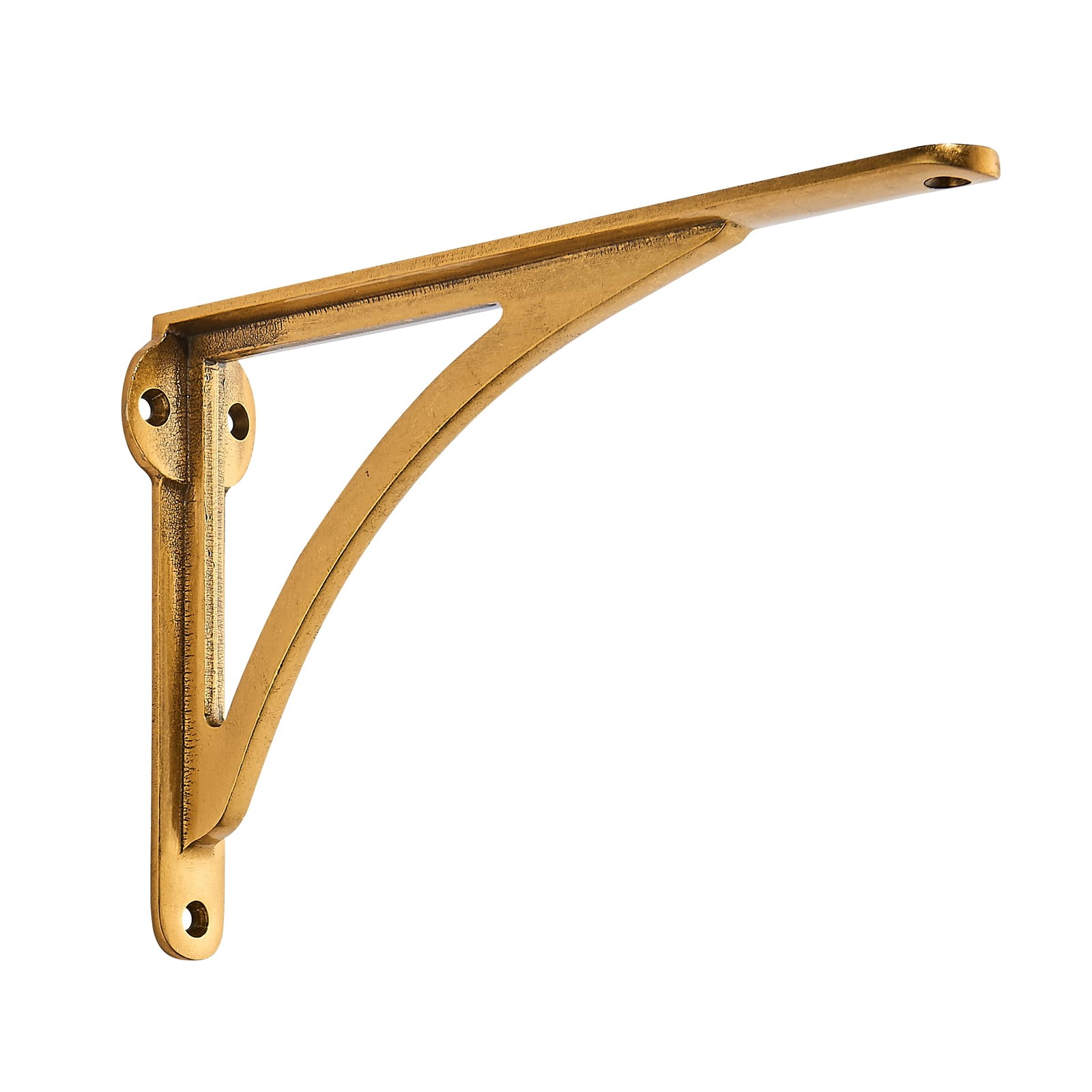 Khtumeware 100 Solid Brass Decorative Shelf Brackets 10-Inch Wall-Mounted gallery