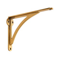 Khtumeware 100 Solid Brass Decorative Shelf Brackets 10-Inch Wall-Mounted