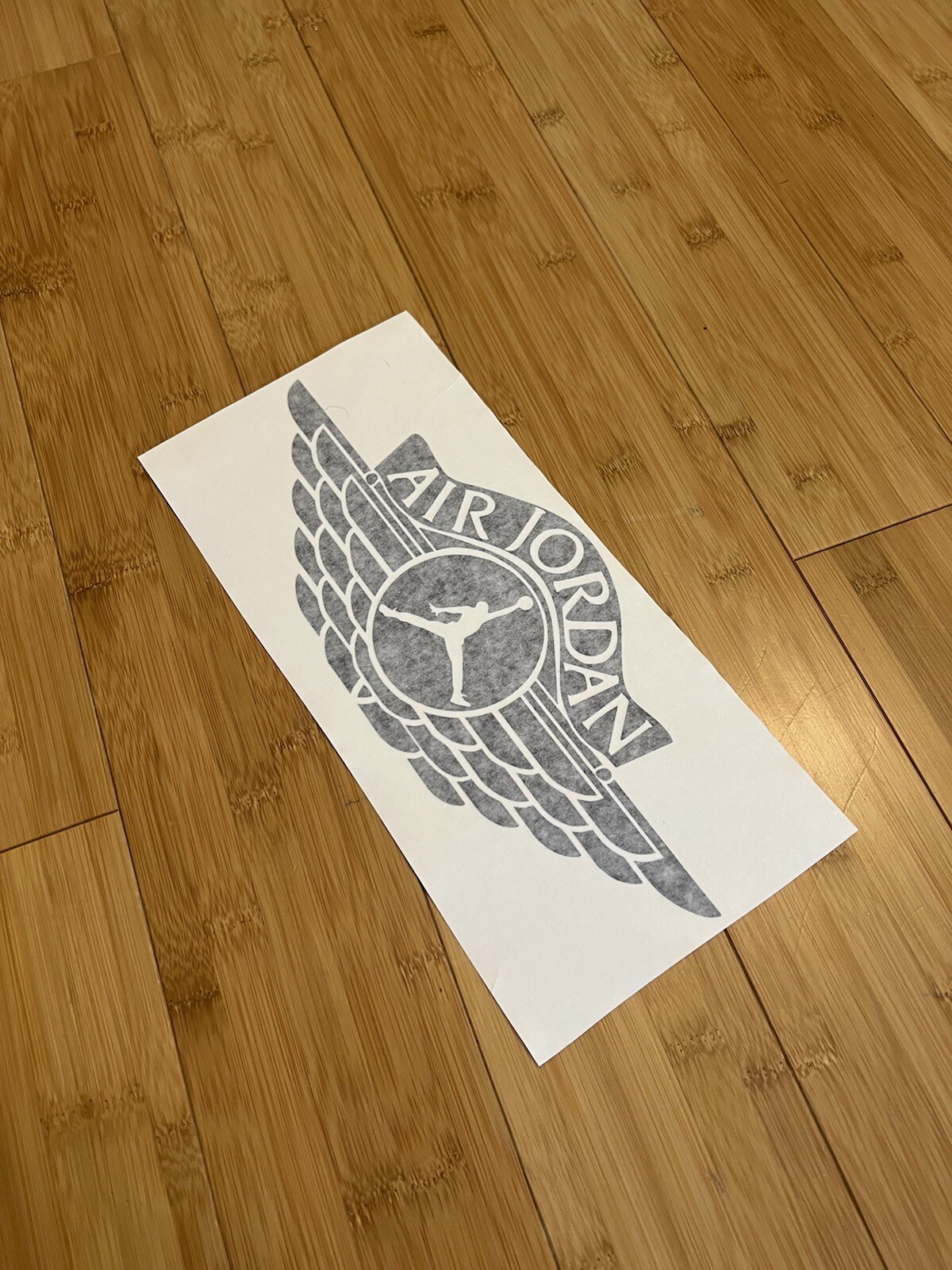 Retro Air Jordan Sticker 12” Black Decal JUMPMAN Vinyl Michael Jordan Nike gallery
