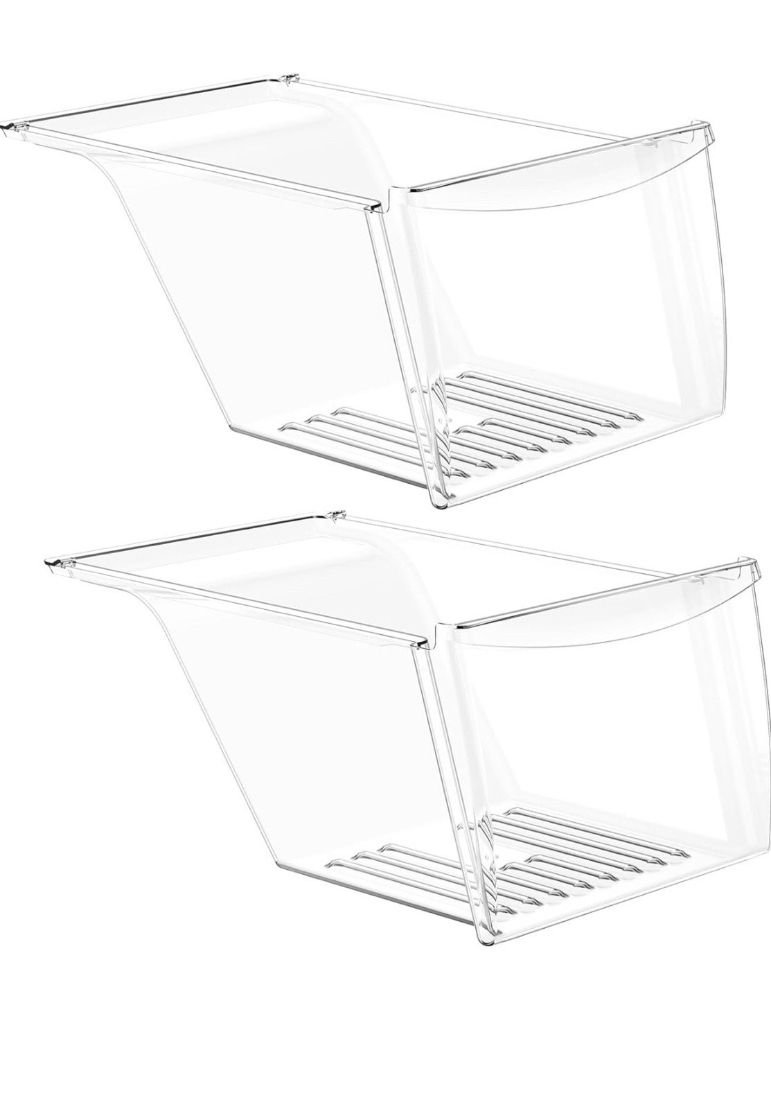 [2 Pack] 240337103 Refrigerator Crisper Drawer Bin for Frigidaire Kenmore (Read) gallery