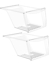 [2 Pack] 240337103 Refrigerator Crisper Drawer Bin for Frigidaire Kenmore (Read)