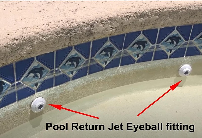 5 pack Pool Spa Hydrostream Return Jet Fitting 3/8" Opening Fits Hayward SP1419B gallery