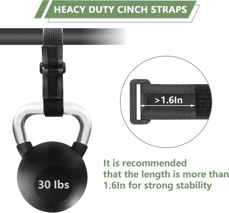 Heavy Duty Hook and Loop Straps with Non-Slip Rubber Backing | 1In X16Ft with 25 gallery