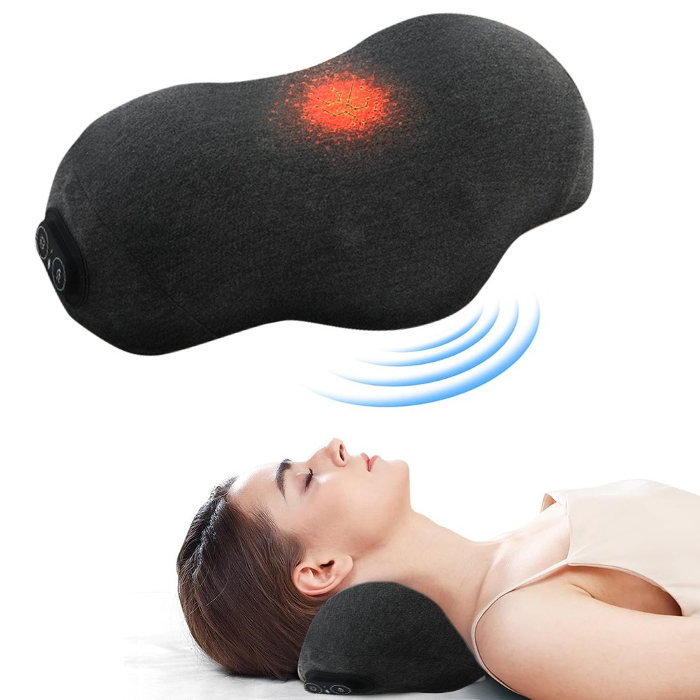 New Cervical Pillow for Neck Pain Relief with 3 Heat Levels & 3 Vibration Modes gallery