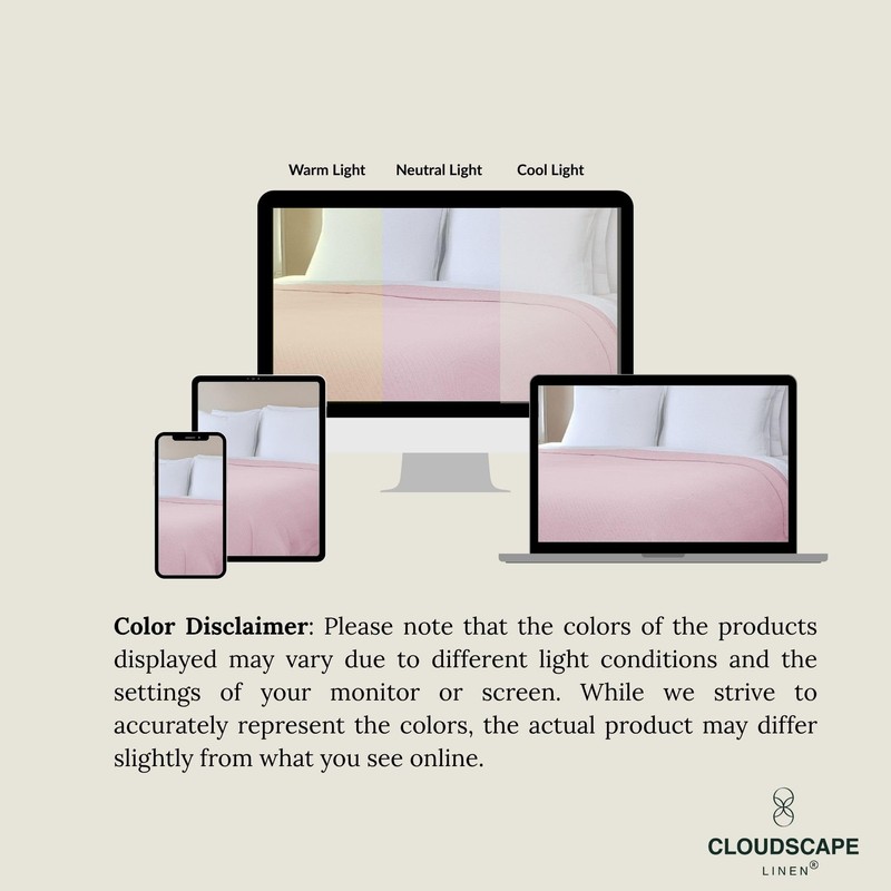 Cloudscape Linen Cloudscape 100 Cotton King Size Blanket - Herringbone Weave - gallery