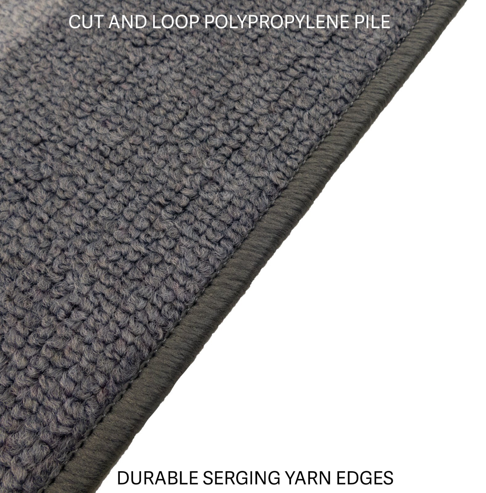 Custom Size Solid Border Grey Design Slip Resistant Washable Runner Rug 25" Wide gallery