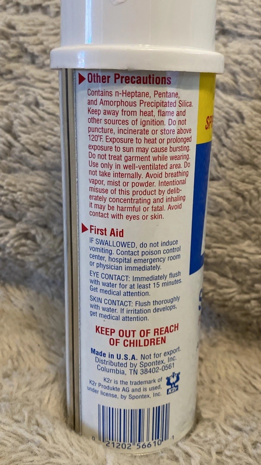 K2R Spot Lifter Carpet Cleaner Spot Remover Spray Vintage 5 Ounces gallery