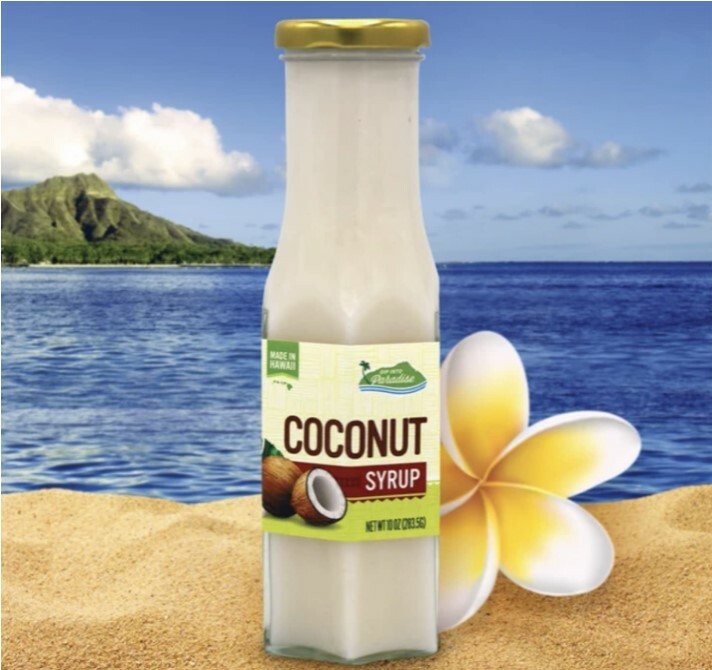 🌺Dip Into Paradise Gourmet Coconut Fruit Syrup,10oz MADE IN HAWAII gallery