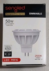 10 Sengled 50 Watt LED MR16 DIMMABLE 2500K 650 Lumens DESIGNER PRO Light Bulbs gallery