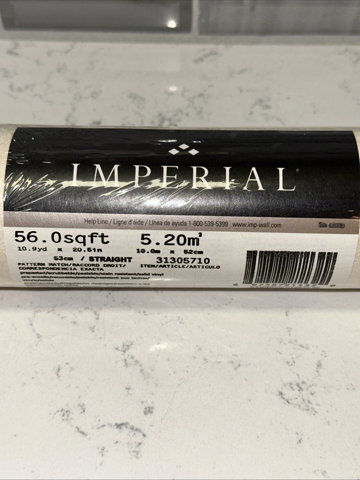Imperial Wallpaper Prepasted/Scrubbable/Peelable Vinyl Wallpaper 56.0 sqft READ gallery
