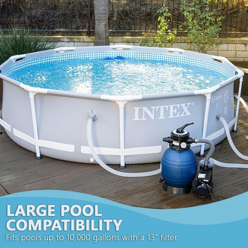 Sand Filter Pump System for Above Ground Pools - 2,220-4,500 GPH Flow gallery