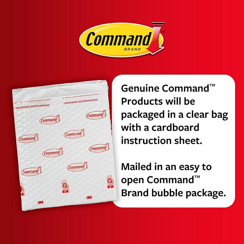1 Pack 3M Command Adjustables 12 Repositionable Hooks & 36 Adhesive Strips gallery