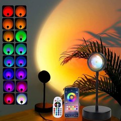 Sunset Lamp Projector Led Lights for Bedroom Night Light RGB Lights Sun Sunli…