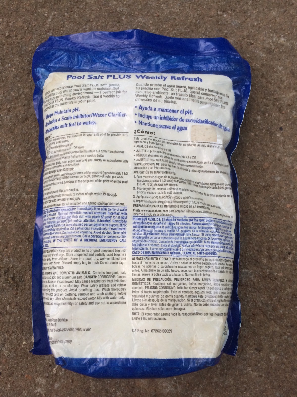 Aqua Chem Pool Salt Weekly Refresh Plus Rejuvenator Replenish Minerals 4 lbs. gallery