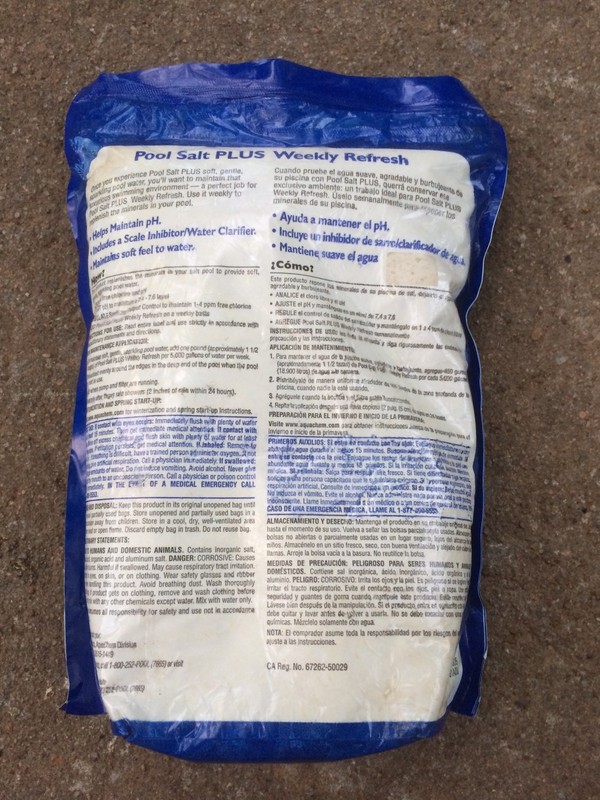 Aqua Chem Pool Salt Weekly Refresh Plus Rejuvenator Replenish Minerals 4 lbs. gallery
