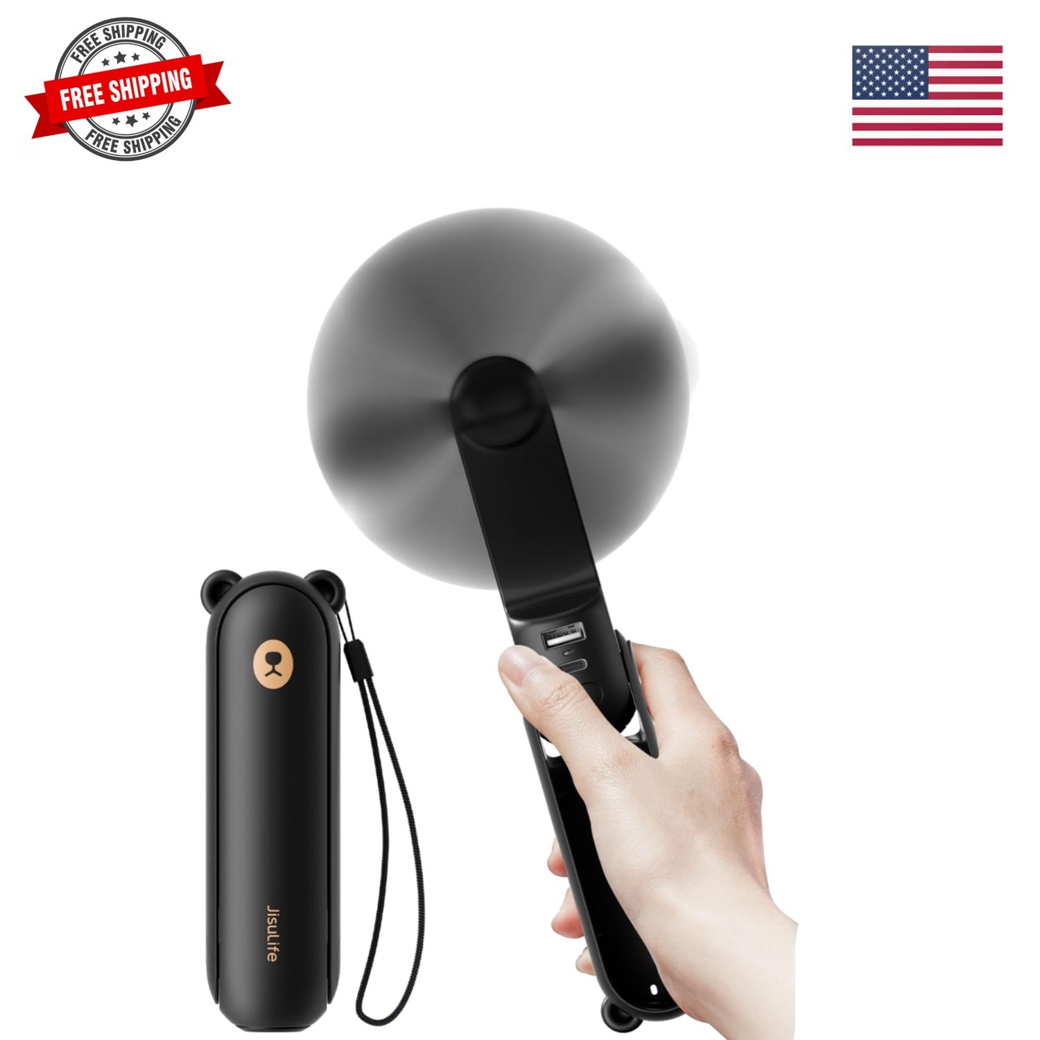 Handheld Fan 8 Plus: All-in-One Mini Fan with 37Hrs Cooling & 4500mAh PowerBa... gallery
