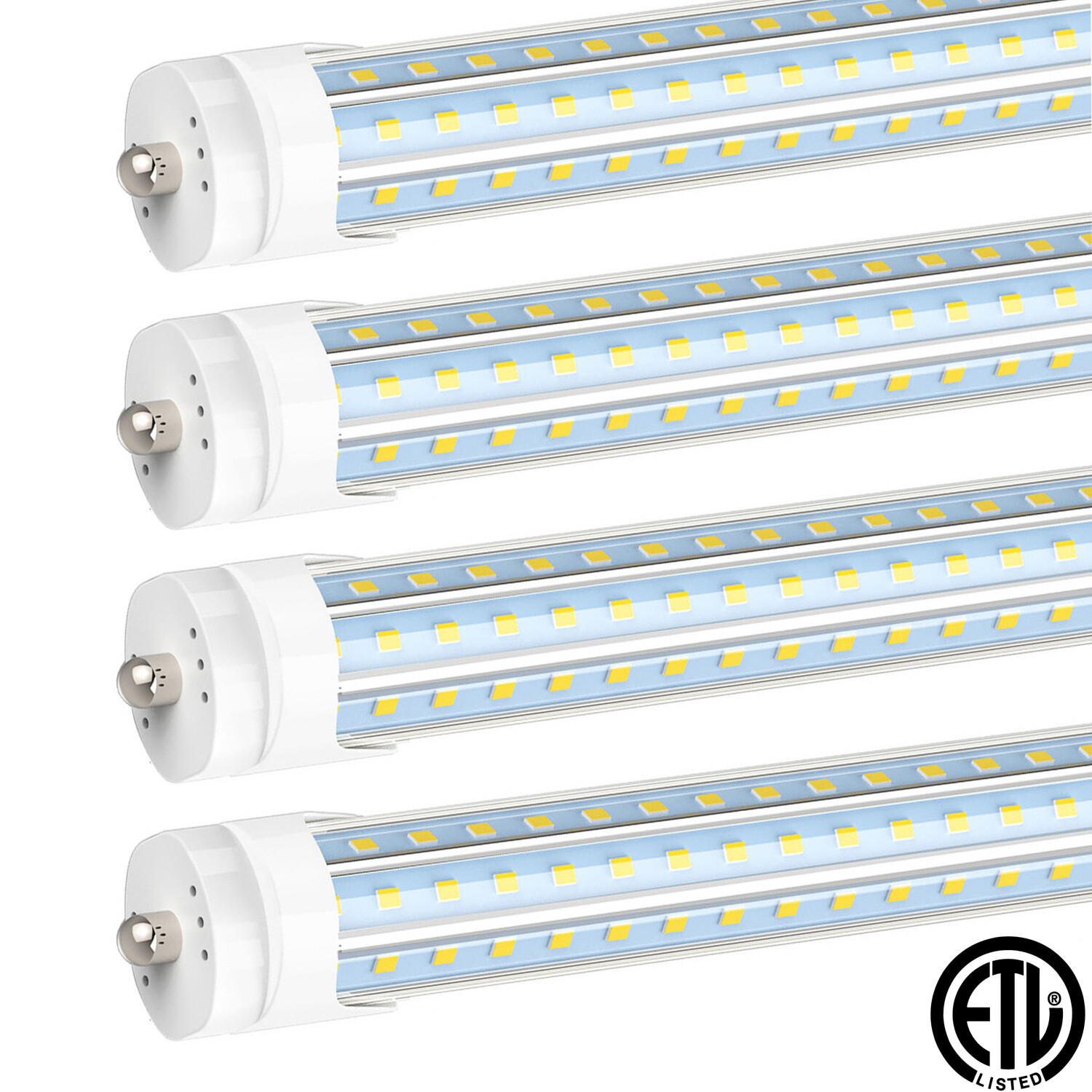 120W 8FT T8 LED Shop Light FA8 Single Pin D-Shaped LED Tube Light Bulb 6500K US gallery