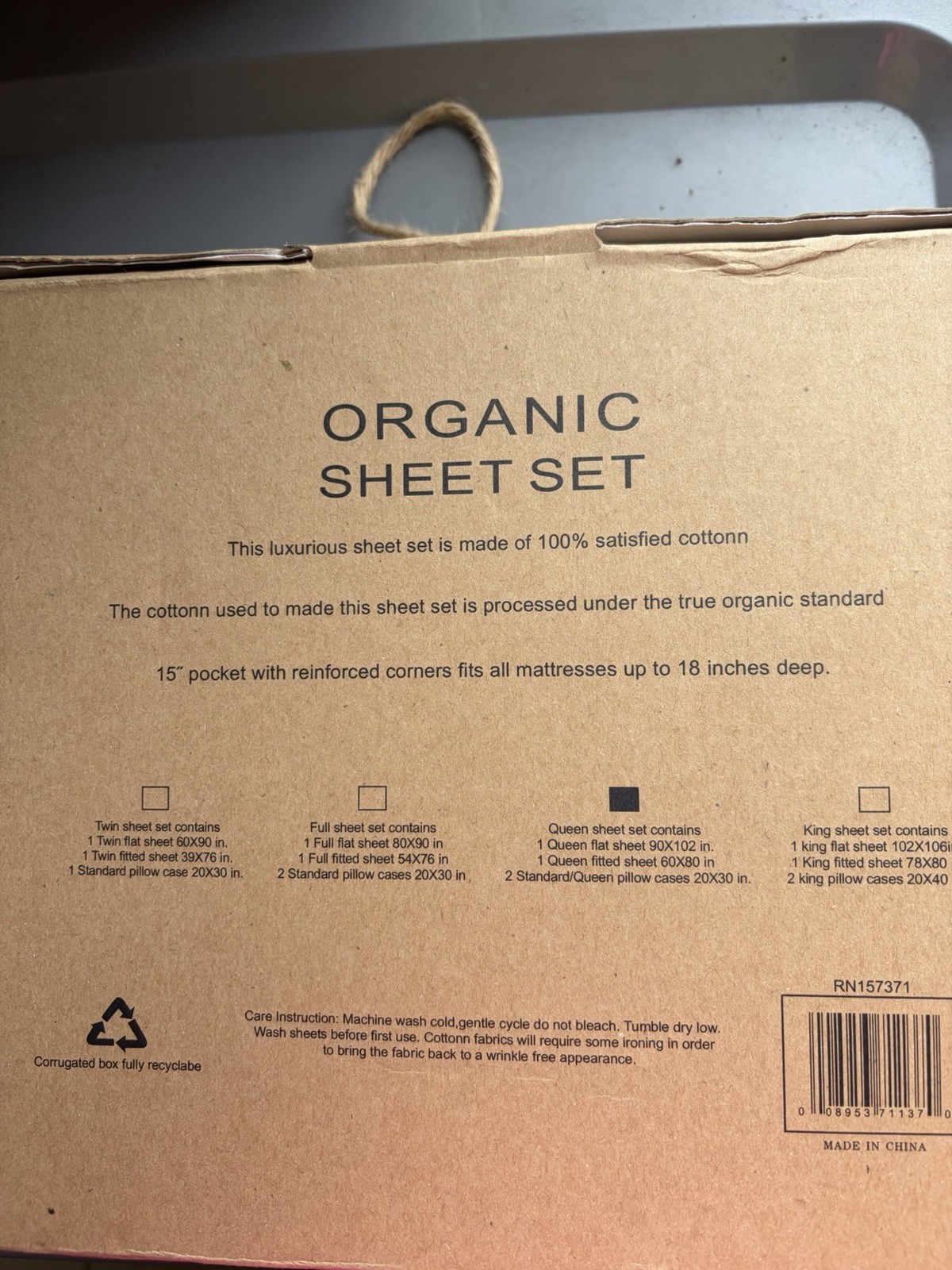 Queen Size Organic 2000 Thread Sheets gallery
