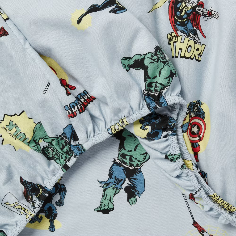 Queen Marvel Characters Kids' Sheet Set - The Marvel Collection by Pillowfort gallery