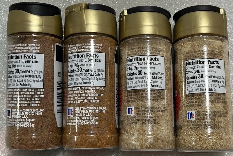 4 McCormick Sugar: Apple Cider-Maple Brown Sugar-Pumpkin Spice-Salted Caramel gallery