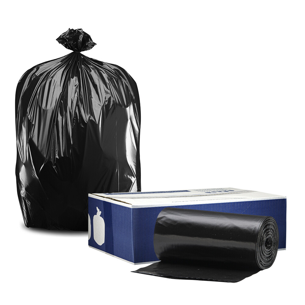 Plasticplace 64 Gallon ToterÂ® Compatible Trash Bags - 100 bags on rolls gallery