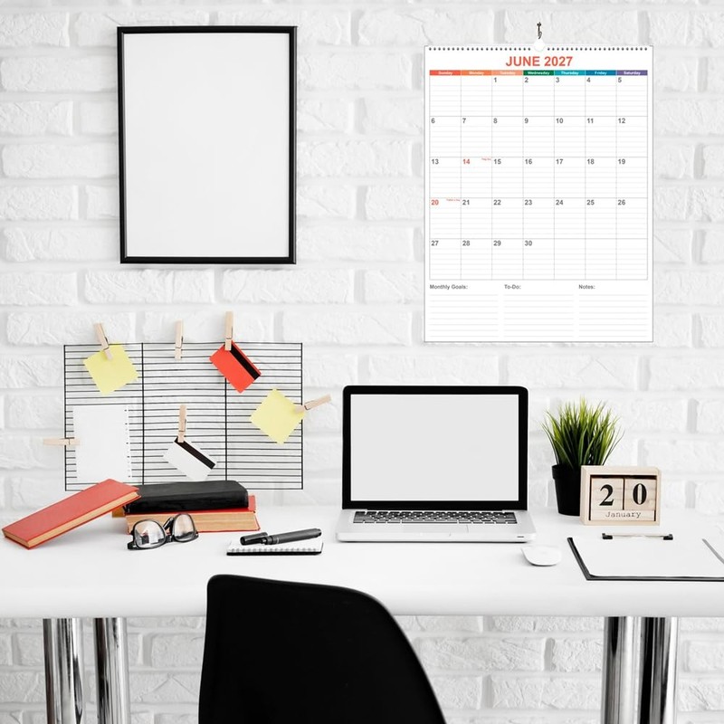 Large Calendar 2026 with Spiral Bound - 18 Month Big Calendar from January 20... gallery