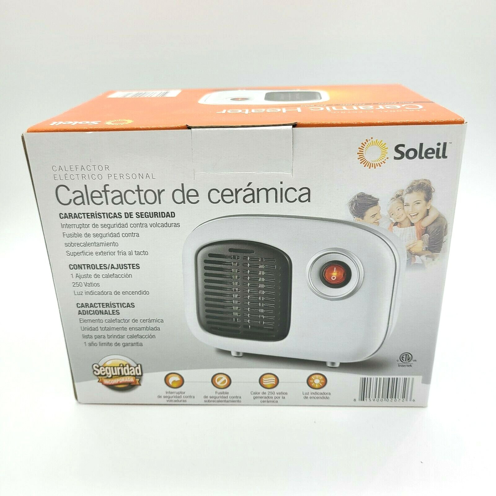 Soleil Personal Indoor Ceramic Mini Heater White New 250W Free Shipping gallery