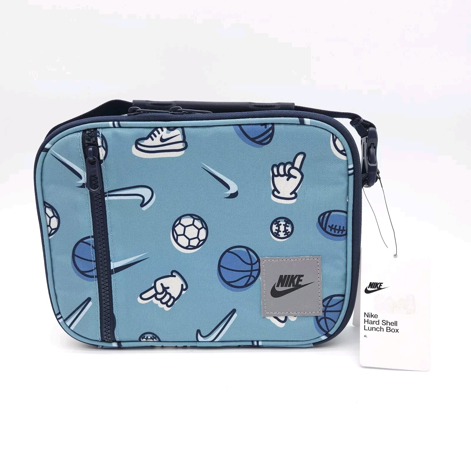 Nike Hardshell 4L Lunch Box Denim Turq Blue Sports School Cooler Bag Swoosh New gallery