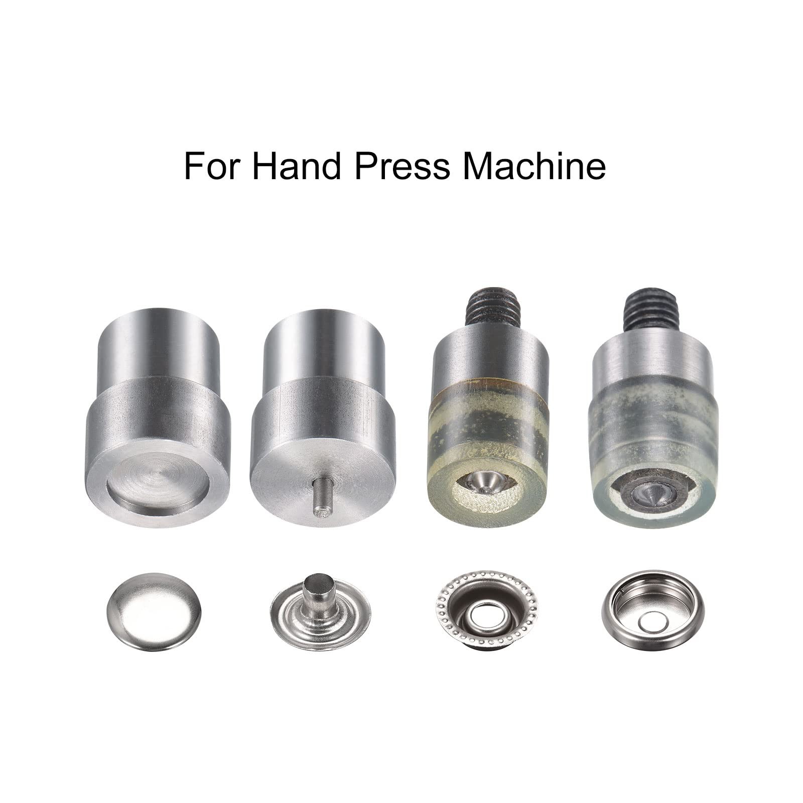 uxcell 15mm Snap Fasteners Button Die for Electric Press Machine Silver gallery