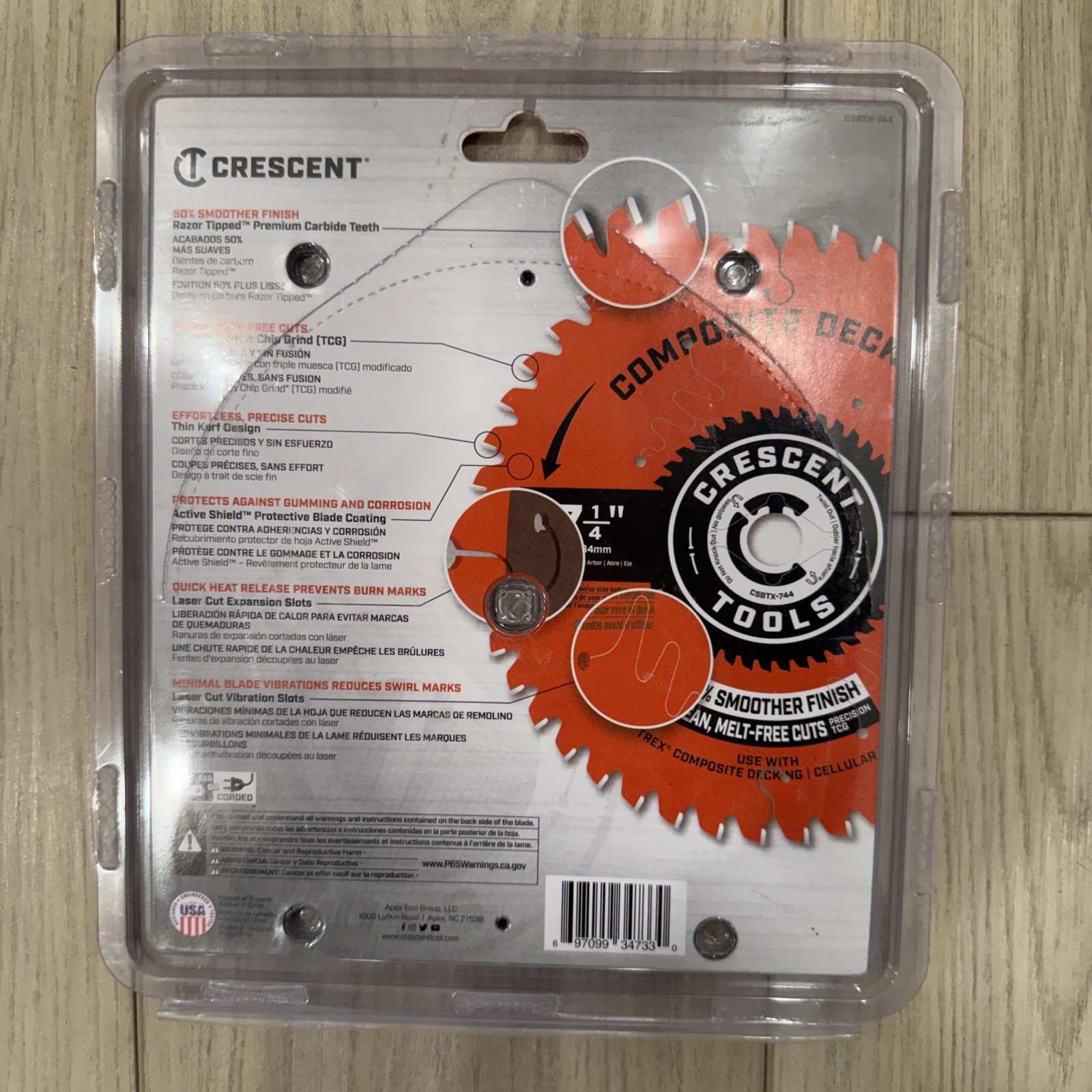 Crescent 7-1/4-in 44-Tooth Carbide Composite Decking Blade gallery