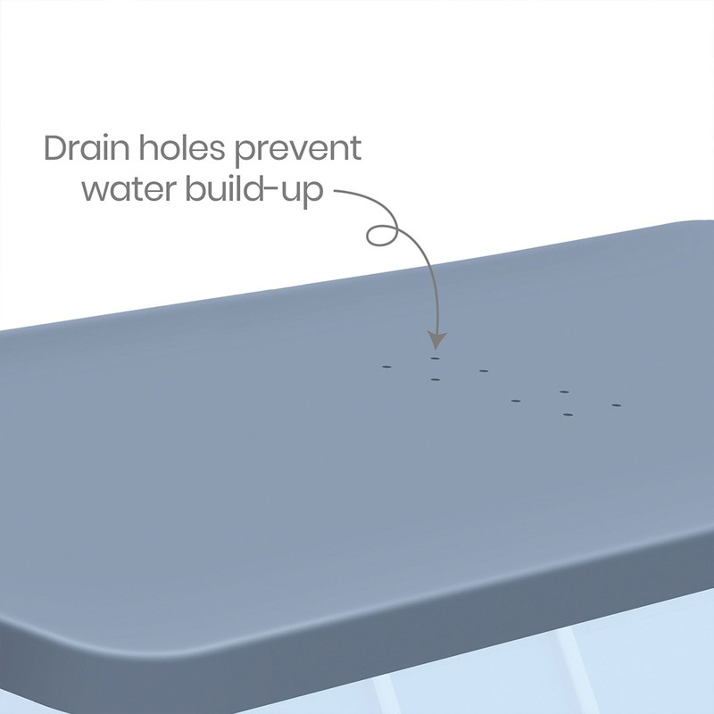 Funsicle 18’ Durable Rectangular Pool Cover for Oasis and Activity Pools, Gray gallery