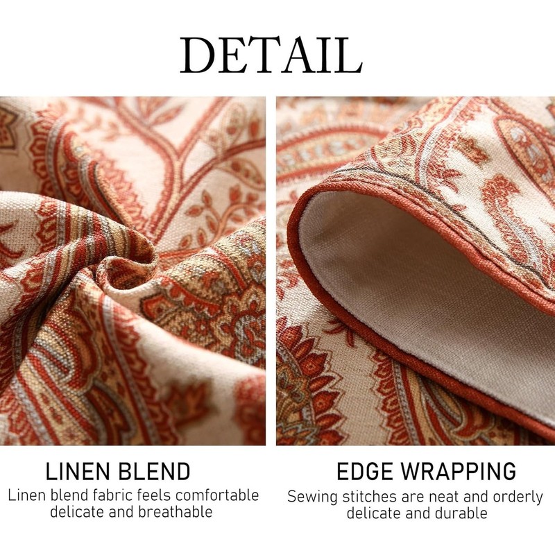 Designer Elegant Red Linen Table Runner 102 Inches Long gallery