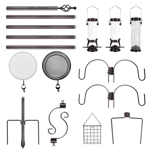 6-Hook Bird Feeding Station Kit, Wild Bird 94 Inches without Squirrel Baffle gallery