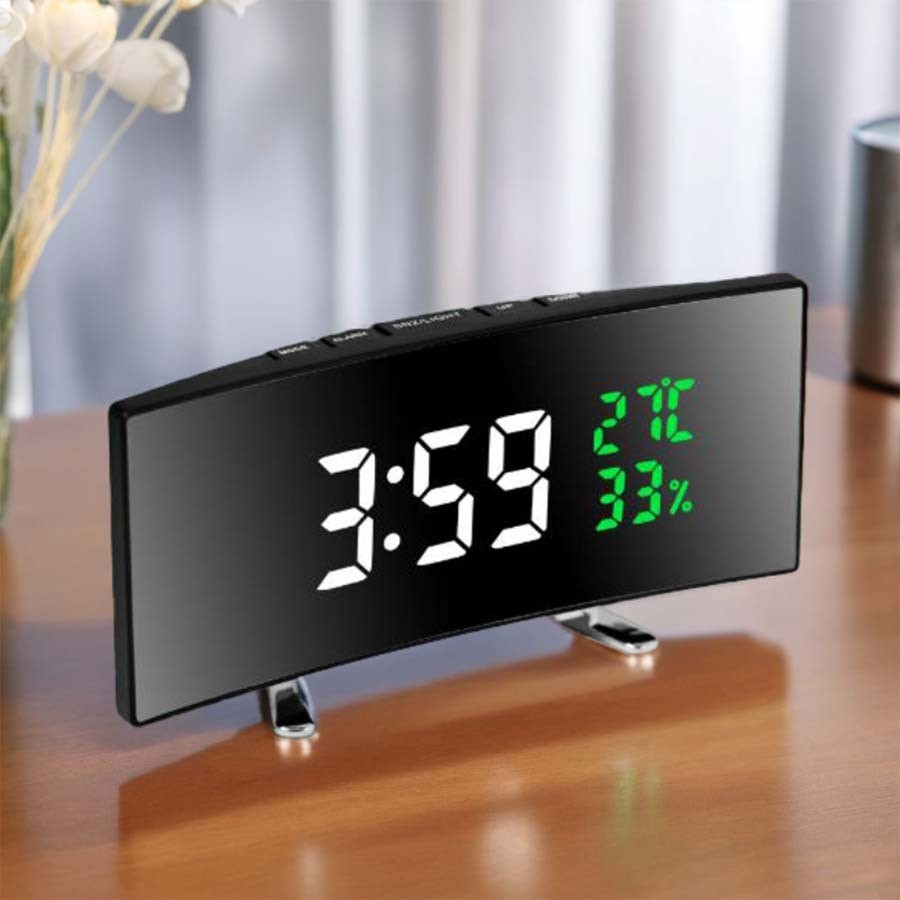 Digital LED Large Display Wall Desk Alarm Clock With Calendar Temperature Date gallery