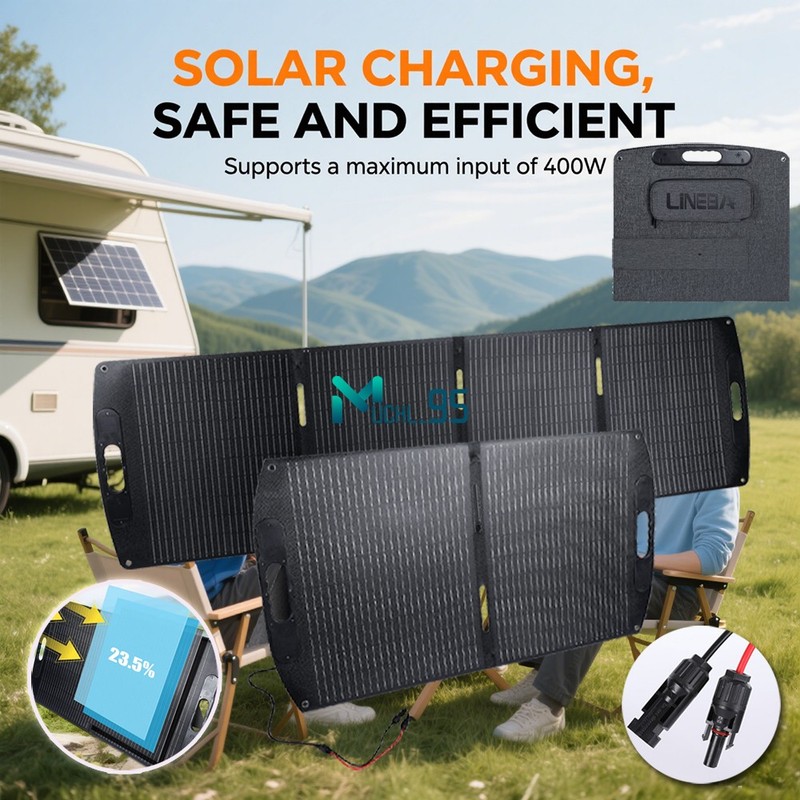 200W 100W Foldable Portable Solar Panel 23% Conversion Efficiency For RV Camping gallery