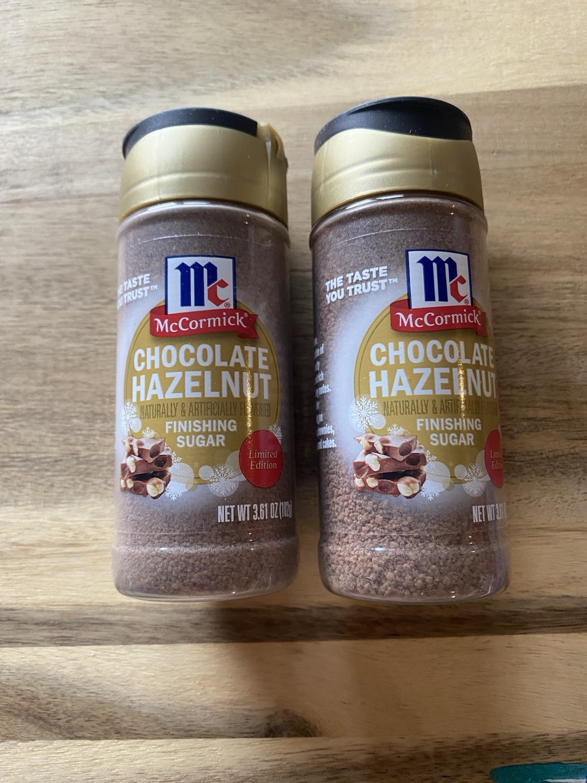 2 Pack McCormick Chocolate Hazelnut Limited Edition Finishing Sugars Fall Winter gallery