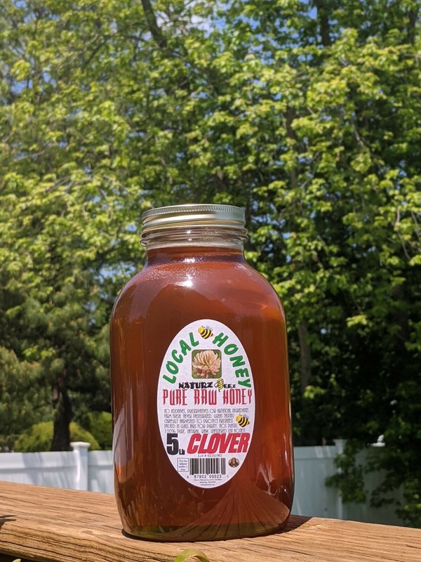 2x RAW HONEY 5LB (Includes Two 5lb Jars) RAW CLOVER 5LB & RAW WILDFLOWER 5LB gallery