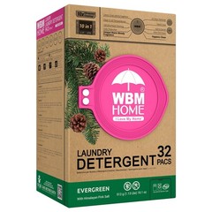 32-Pack Laundry Recyclable Packaging Green for Eco Detergent Pods