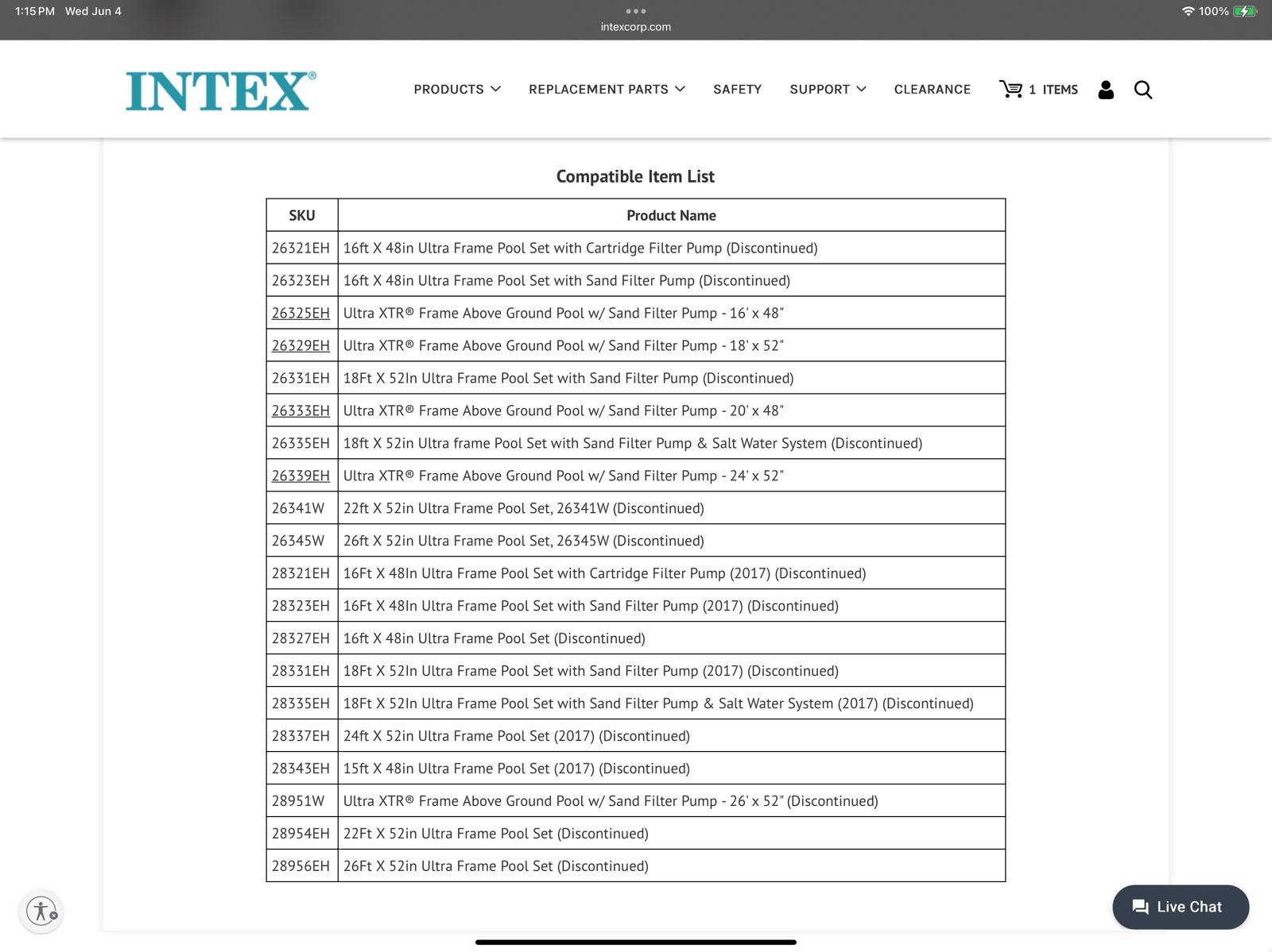 NEW Replacement Foot Cap for Intex Ultra XTR Above Ground Round Pools gallery