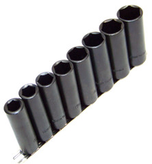 9 pc 1/2″ DR Deep Air Impact Socket Metric 1/2in Drive Sockets Black MM Set