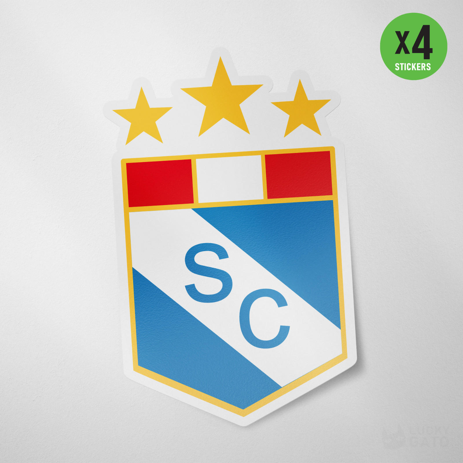 (4 Pack) Sporting Cristal Peru Vinyl Sticker Decal Calcomania Lima Ceveceros gallery