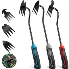 3-Piece Portable Weed Puller Tool Set for Gardening and Vegetable Care