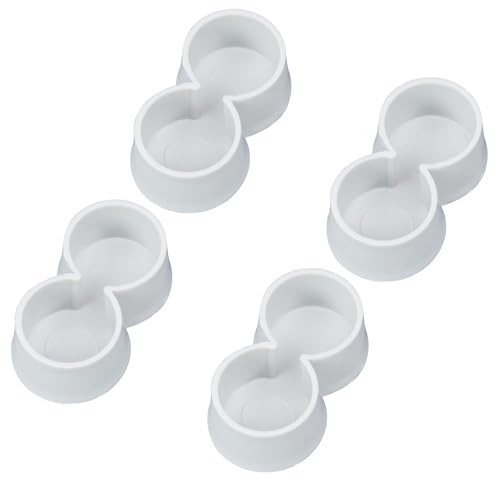 4Pcs Double 1" Chair Table Leg Caps 50s 60s Diner Kitchen Table Tip Cap Pipe gallery