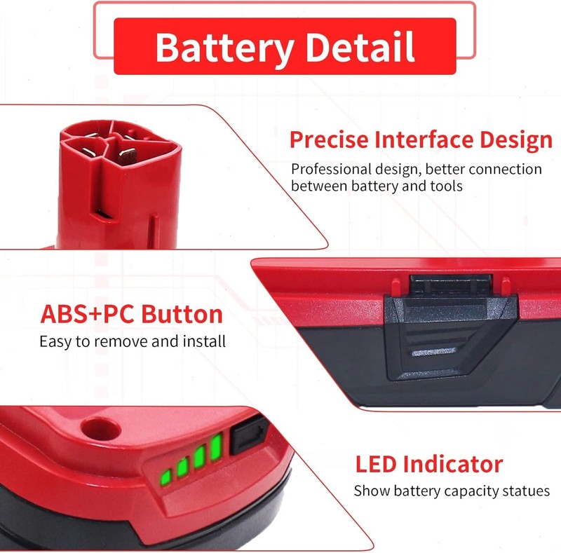 2Pack For CRAFTSMAN 19.2 VOLT C3 LITHIUM DIEHARD BATTERY PACK 315.PP2011 3.6Ah gallery