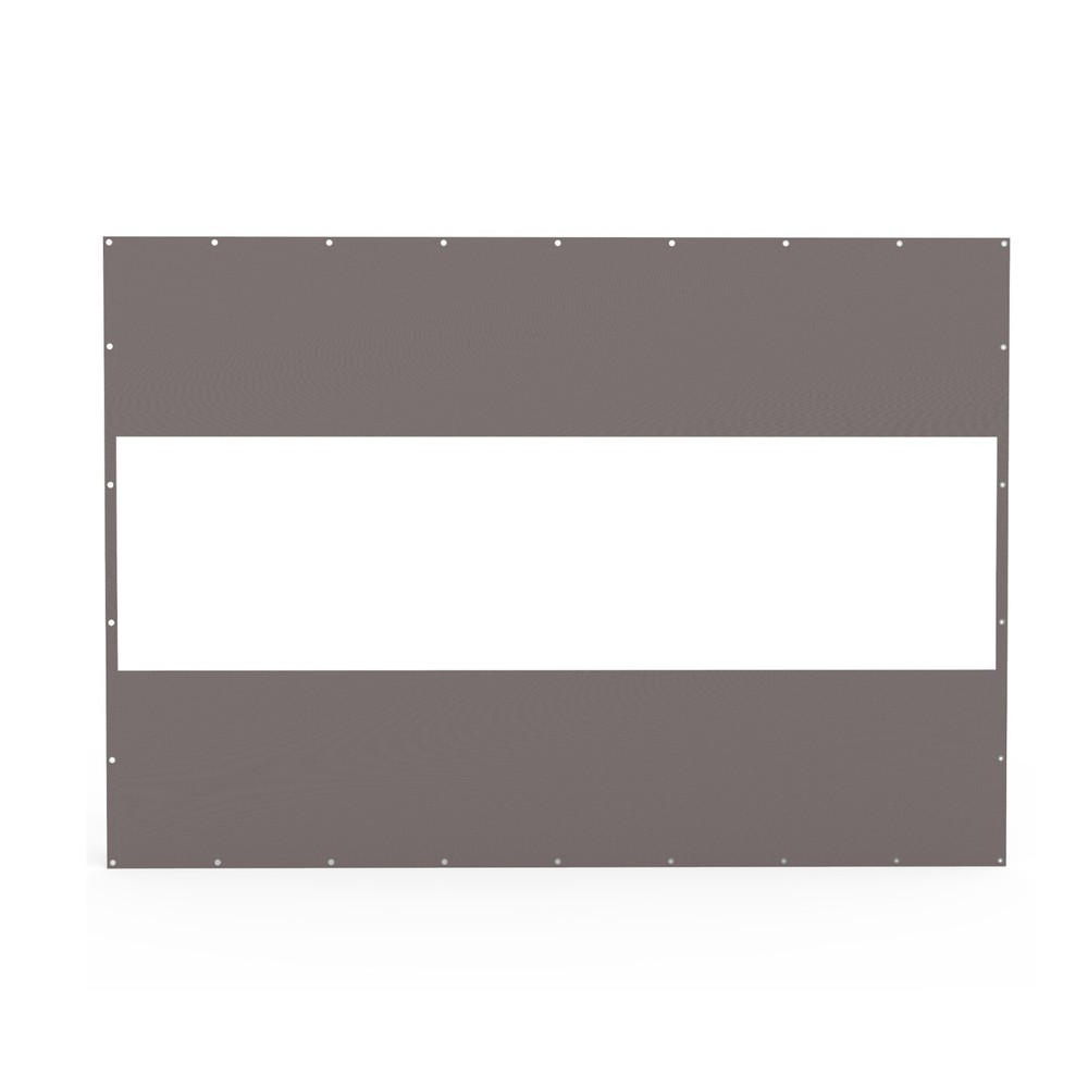 10x7FT Outdoor Translucent Plastic Pravicy Curtains w/Eyelets for Gazebo(Gray)