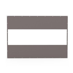10x7FT Outdoor Translucent Plastic Pravicy Curtains w/Eyelets for Gazebo(Gray)