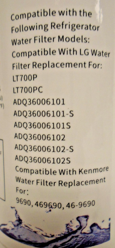 DROPPIC Refrigerator Water Filter YN-LT001 For LG & For Kenmore Select Models gallery