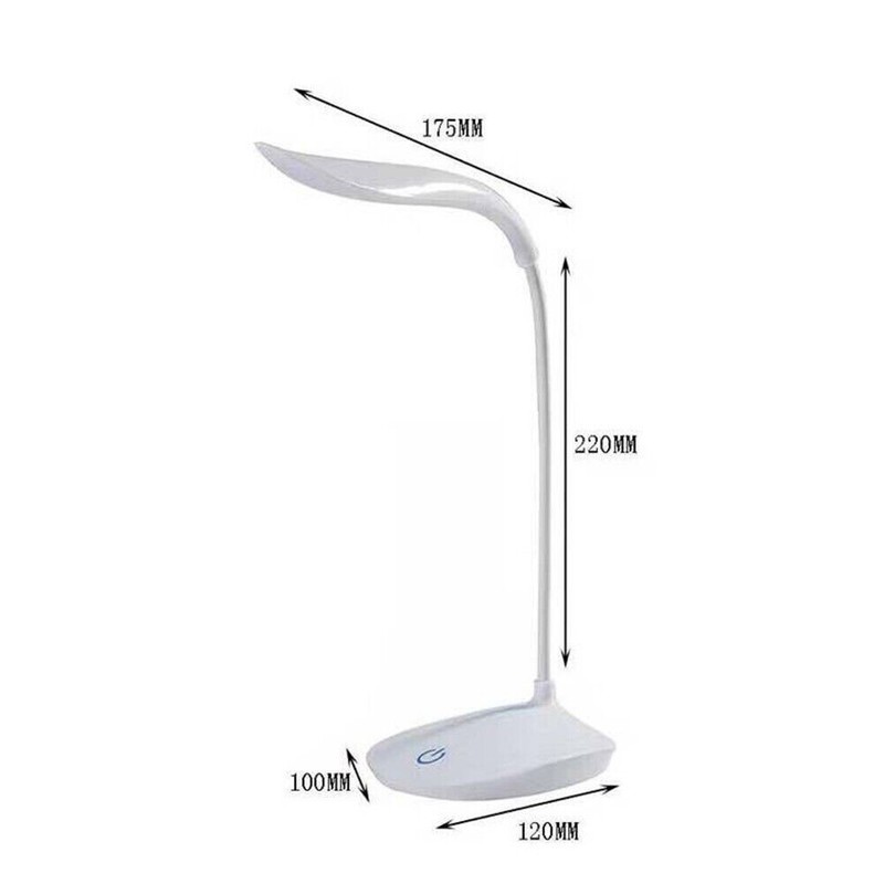 LED Desk Light Dimmable Bedside Reading Night Lamp USB Rechargeable Touch Sensor gallery