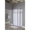 HOOKLESS HBH20MPT01SL Shower Curtain,77 in L,71 in W,White 46Y258 gallery